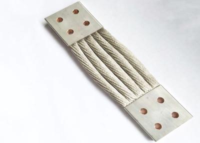 China Cable de tierra de tierra del conector de cobre flexible trenzado de encargo con el conector en venta