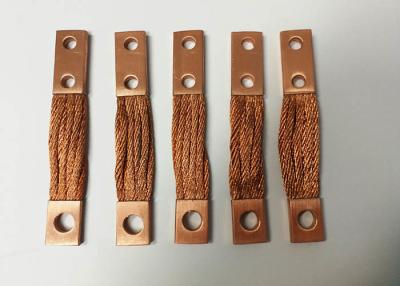China Braided Flexible Copper Connector Custom Tinned Copper Busbar CE ISO CCC for sale