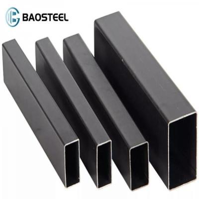 中国 黒い溶接された正方形の管の炭素鋼MSの鋼鉄Q235長方形の正方形の管 販売のため