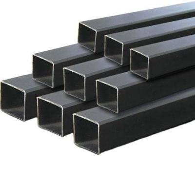 China ASMT Black Hollow Section Pipe Carbon Steel Q235 CS Square Metal Tube for sale