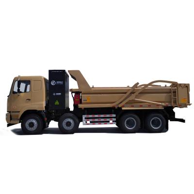 China CAMC New Energy Electric Heavy Duty Dump Truck 8x4 12 Wheels Zero Emission Swap/Charge Battery for sale