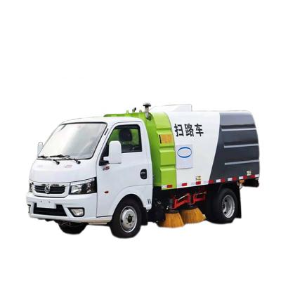 China 4x2 Wheel Municipal Sanitation Truck Gasoline Power 113hp Mini Road Sweeper for sale