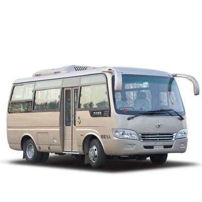 China Manual Engine Diesel Bus Coach 5 Gears Transmission Luxury Mini Bus for sale