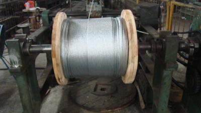 China ACSR Conductor Flexible Galvanised Steel Wire , 3 8 7x19 Galvanized Aircraft Cable for sale