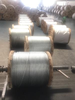 China High Tensile Strength Zinc Coated Steel Wire Strand 7/3.05mm 7/3.45mm , ISO 9001-2008 Certificate for sale