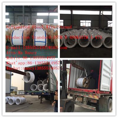 China Bridges 1.93m 2.67mm Galvanized Steel Core Wire / Anti Static EHS Guy Wire for sale