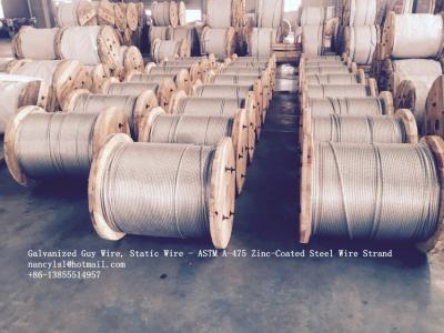China ASTM A 475 Galvanized Guy Wire / Steel Cable Wire With Excellent Anti Rust Performance for sale