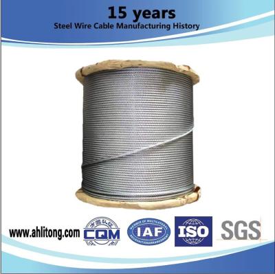 China Alambre galvanizado del cable de individuo de la inmersión caliente para el alambre de la estancia del HT, peso del galvanizado 100-300g/M2 en venta