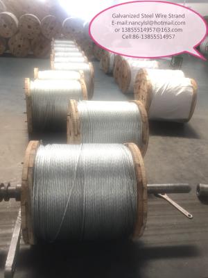 China EHS durable galvanizó el alambre del cable, alambre de acero del cable con la bobina/el tipo de embalaje de madera del carrete en venta