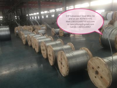 China Professional High Tensile Galvanized Steel Wire 0.4mm-5 Mm For Static Wire for sale
