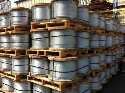 China Cuerda de alambre de acero revestida del cable del cinc bajo de la relajación para los garajes que embalan en venta