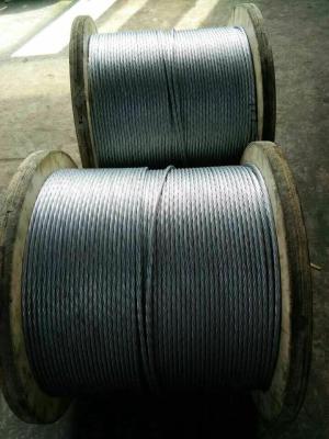 China Hot Dipped Galvanized Steel Wire Cable , Zinc Coated Steel Wire For Overhead Ground Wire for sale