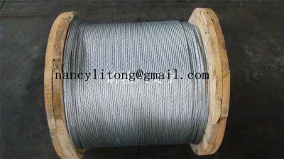 China Cable de alambre de acero galvanizado prenda impermeable, cable de acero de alta resistencia de 7 filamentos de alambre en venta