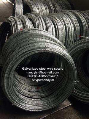 China ACSR Conductor Galvanized Steel Wire Cable Strand With High Tensile Strength for sale