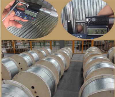 China 3 8 Zoll galvanisierte Abspannung ASTM A 475 EHS mit hölzerner Spulen-Verpackung zu verkaufen