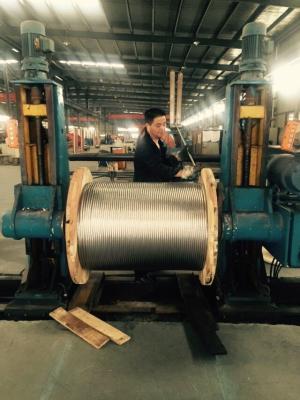 中国 明るいアルミニウム10-800MM2ワイヤ・ゲージが付いているコンダクターの鋼鉄によって補強されるケーブル 販売のため
