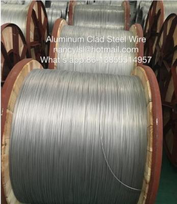 中国 電気送電線のための高い伝導性のアルミニウム覆われた鋼線 販売のため