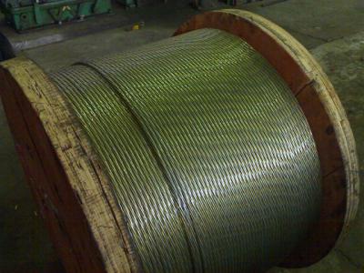 China High Carbon Greased Zinc Coated Steel Wire Strand For ACSR Conductor for sale