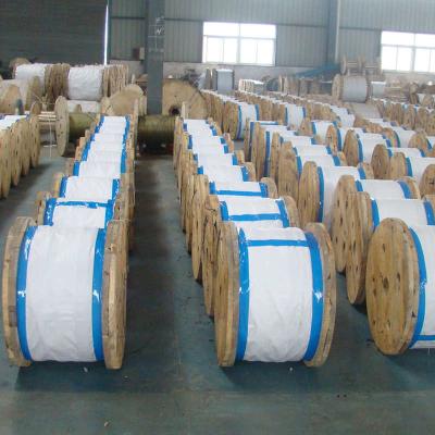 中国 ISOの鋼線の裸ACSRのコンダクターのためのケーブルによって電流を通される鋼鉄中心ワイヤー 販売のため