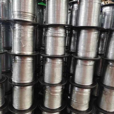 China 6x19+FC galvanized steel wire rope 6mm 8mm 10mm for sale