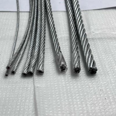 China Fios de aço galvanizados 6x15+7FC à venda