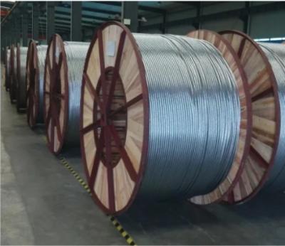 中国 頭上式のグラウンド ワイヤーのための長命の繊維のアルミニウム覆われた鋼線Acs 販売のため