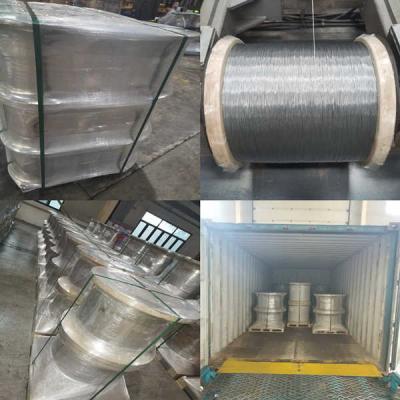 China 0.33mm heißes eingetauchtes 1x7 galvanisierten Stahldraht für Faser-Lichtleiterkabel zu verkaufen