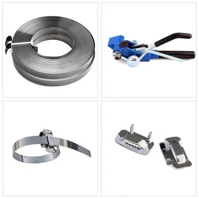 China SGS Banda de acero inoxidable / Fijación de acero inoxidable para abrazaderas de cable / Accesorios ADSS en venta