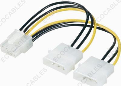 China Enchufe 8pin de PCI-E a la asamblea de cable del enchufe 4pin Molex del IDE/a la asamblea de cable del arnés de cable en venta
