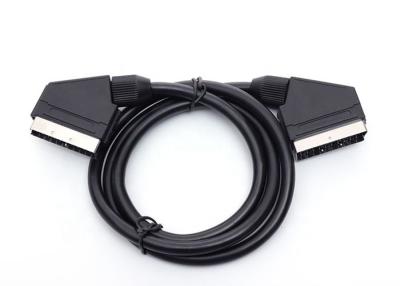 China Conector macho de Scart de la haz de cables del cable de señal eléctrica del PVC 28AWG para el vídeo en venta