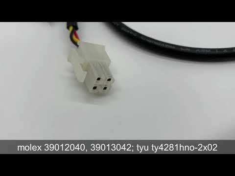 4 Pin Molex Industrial Cable Assembly For Mechanical Push Pull Control