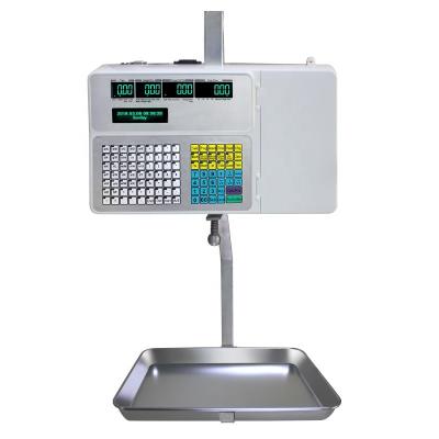 China Digital Barcode Weighing Scales For Fruit Shop / Bakery Store / Vegetable Store for sale