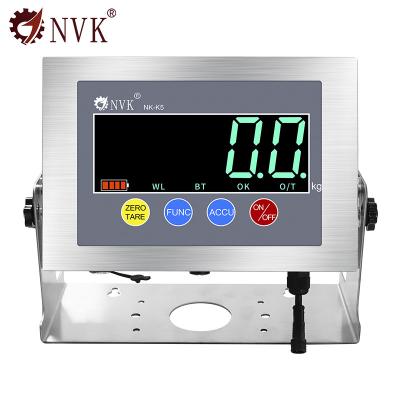 China NVK NK-K5 Weighing Indicator Stainless Steel LED Indicator IP68 Waterproof Display Controller for sale