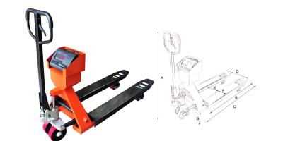 China 2000kg Manual Pallet Truck , Wear Resistance Hydraulic Pallet Jack for sale