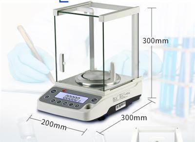 China Lab Digital Balance Scales With Sliding Three - Door Design Windshield for sale