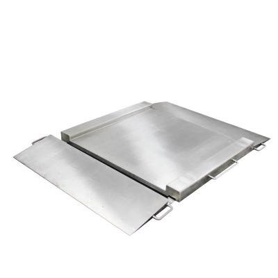 China Industrial Digital Floor Scale Stainless Side Beam Weighing Scale with Slope for sale