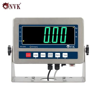 China Large LED Display Stainless Steel Waterproof Digital Weighing Indicator for Floor Scales for sale