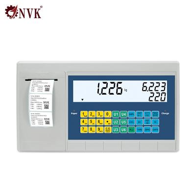 China Counting Indicator Display Label Printer Digital Weighing Indicator with Label Printer for Floor Scales Bench Scale Indi for sale