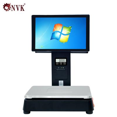 China New Arrival All in One Touch Screen Cash Register Scale POS Scale Computer Scale Smart Touch for sale