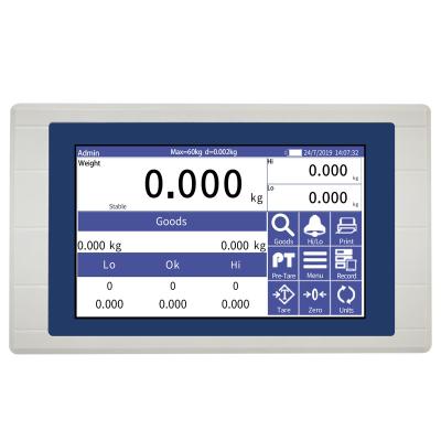 China Touch Screen Display Electronic Intelligent Weighing indicator for Platform/Floor Scales without Printer for sale