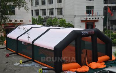 China o PVC 210D revestiu a barraca do Paintball/arena infláveis de nylon do Paintball com os ventiladores de ar à venda