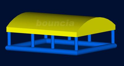 China Piscina de agua inflable de la lona durable del PVC/piscina inflable de la bola con el tejado en venta