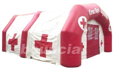 China Opblaasbare luchtdichte medische Tent TEN64 met duurzaam anker ringen Te koop