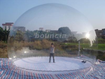 Китай Прозрачный раздувной шарик выставки с прочным основанием брезента PVC продается