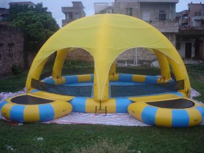 China Inflatable Water Pool With Tent / Inflatable Water Ball Pool For Party for sale