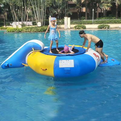 China 0.7mm Inflatable Water Trampoline Combo With Slide for sale