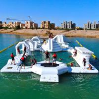 China Lake Inflatable Water Park Games / Inflatable Aqua Park Equipment for sale