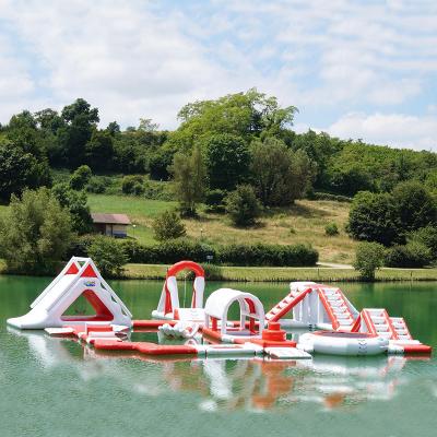 China France Inflatable Commercial Water Park / Lake Inflatable Water Games Park for sale