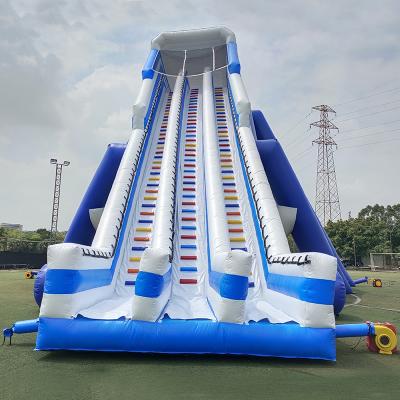 China 14.45mH Colorful Commercial Inflatable Water Slide With Pool for sale