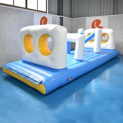 China Swimming Pool Floating Inflatable Obstacle Course With 0.9mm PVC Tarpaulin for sale